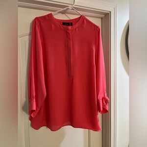 Apt 9 Coral zip blouse